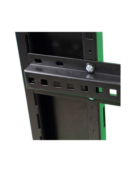 ARMARIO RACK POWERGREEN 42U 80X80 DESMONTADO PUERTAS PERFORADAS METAL