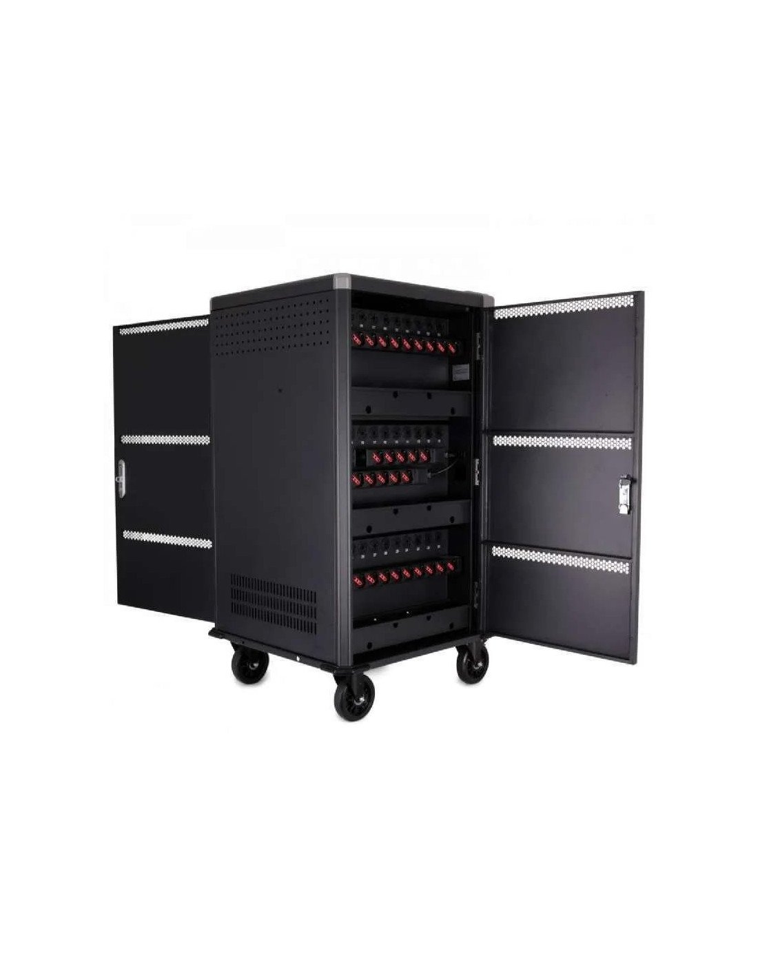 ARMARIO DE CARGA POWERGREEN 30 DISPOSITIVOS TABLETS/PORTATILES CON RUEDAS