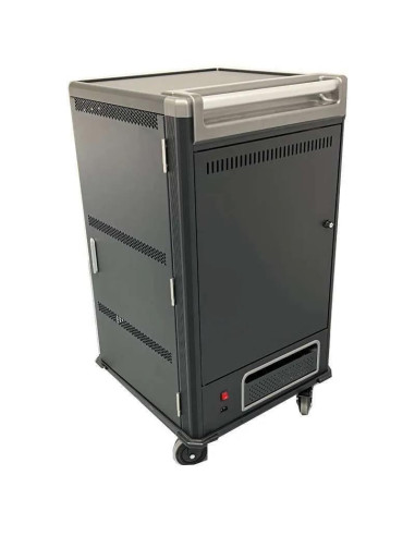 ARMARIO DE CARGA POWERGREEN 30 DISPOSITIVOS TABLETS/PORTATILES CON RUEDAS