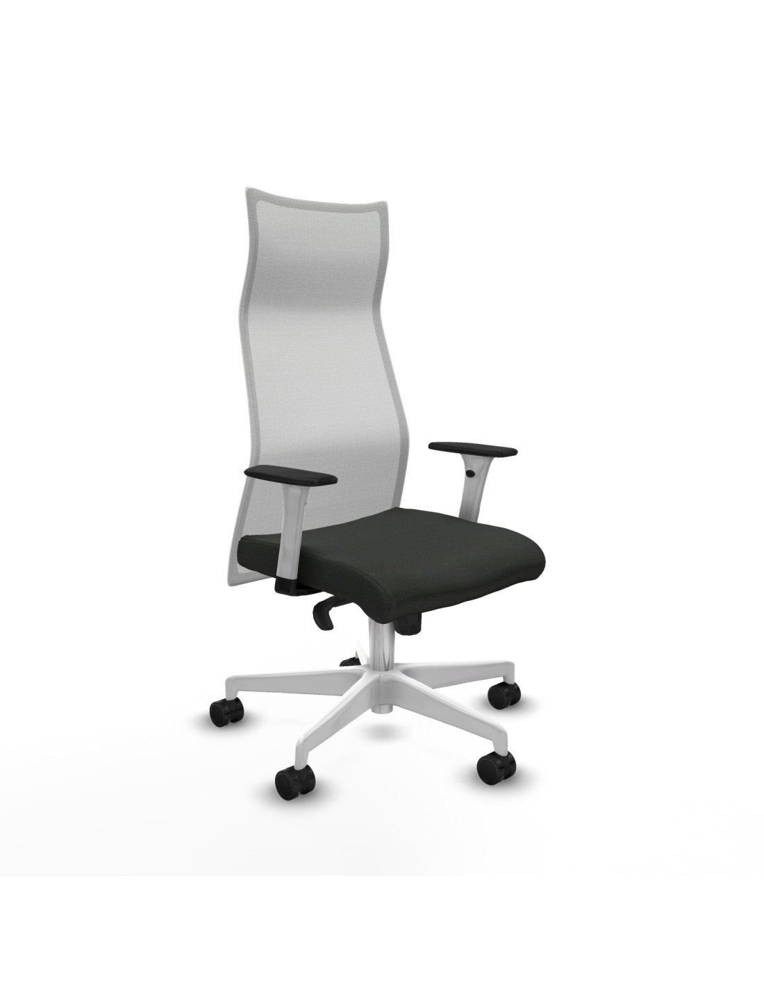 Piqueras y Crespo Albacete malla sincro malla blanca bali negro brazos blancos base blanca ruedas 65 mm nailon