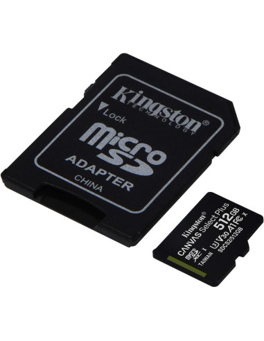 MEMORIA MICRO SD 512GB KINGSTON XC C10 + ADAPTADOR SD