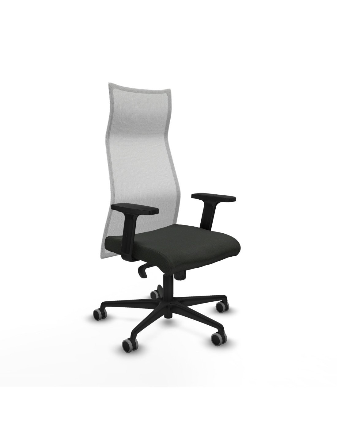 Piqueras y Crespo Albacete malla sincro malla blanca bali negro brazos 2D base nailon ruedas 65mm engomadas