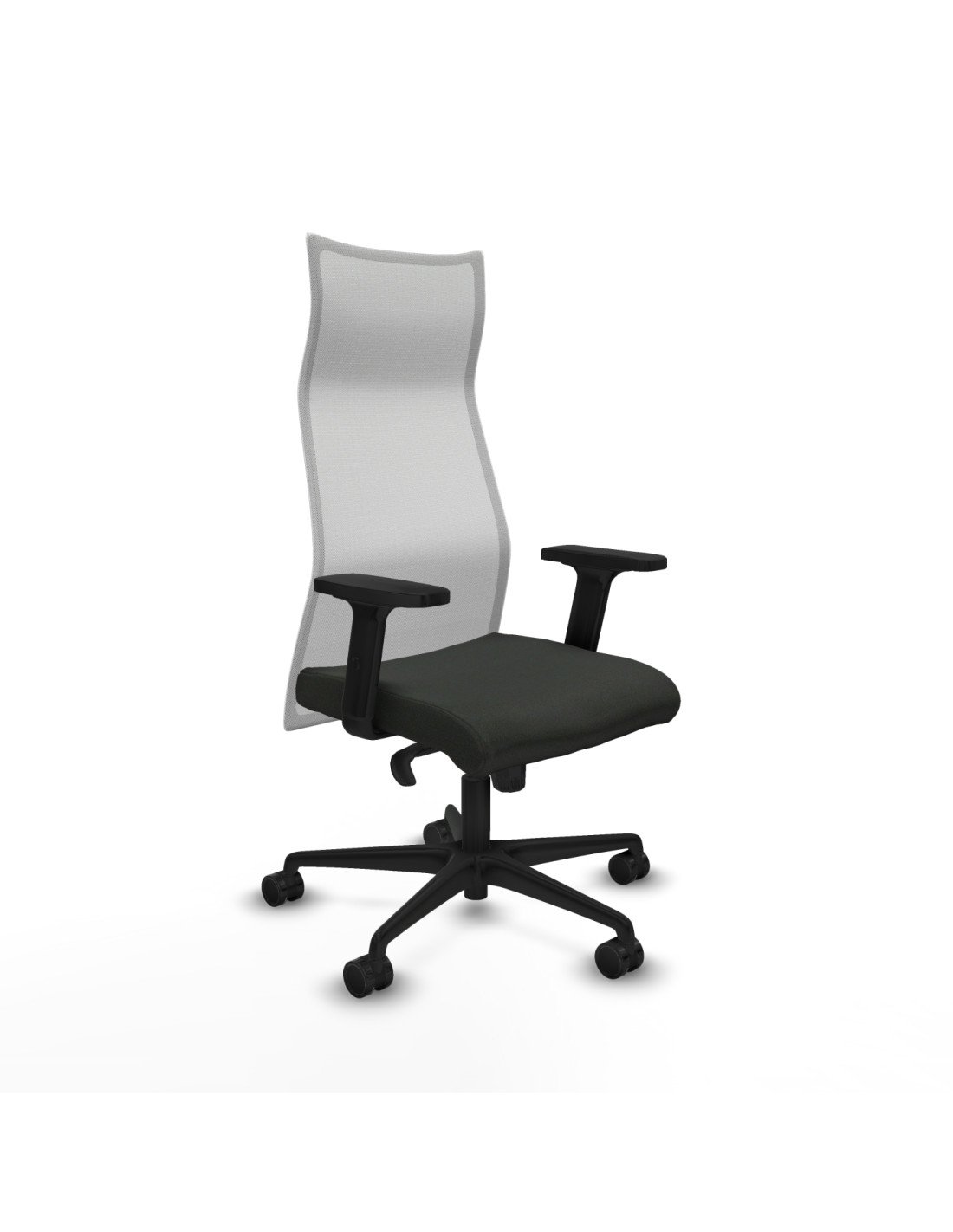 Piqueras y Crespo Albacete malla sincro malla blanca bali negro brazos 2D base nailon ruedas 65 mm nailon