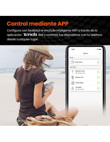 ENCHUFE INTELIGENTE TENDA SP3 WIFI 2.4GHZ ( PACK 4 UNIDADES )