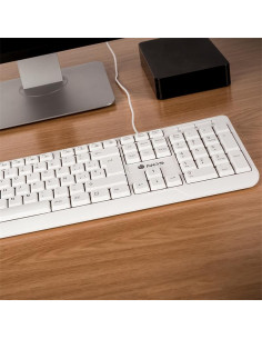 TECLADO NGS SPIKE USB WHITE 2