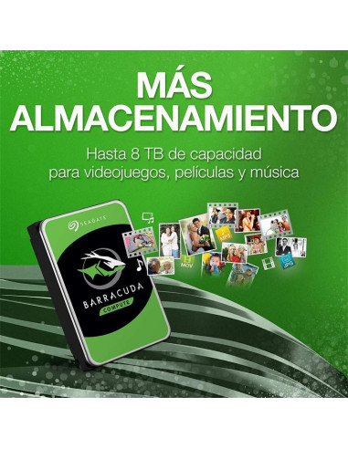 DISCO DURO SEAGATE 4TB 3,5 SATA BARRACUDA