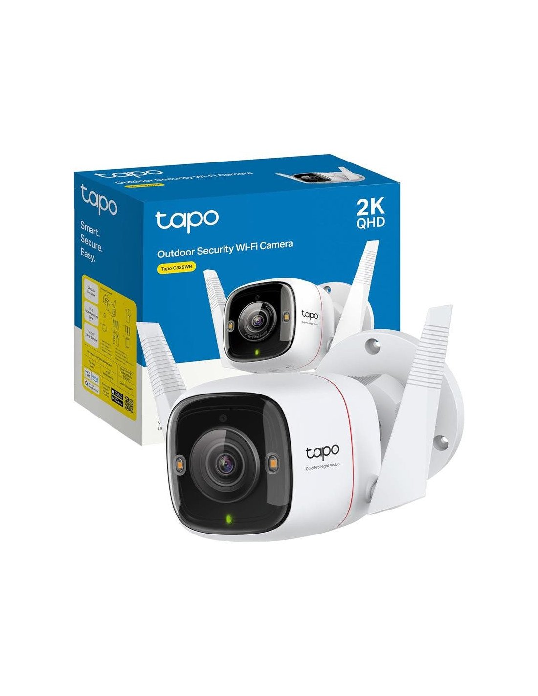 CAMARA IP TP-LINK TAPO C325WB WIRELESS QHD 2K 4MP EXTERIOR IP66
