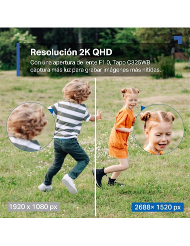 CAMARA IP TP-LINK TAPO C325WB WIRELESS QHD 2K 4MP EXTERIOR IP66