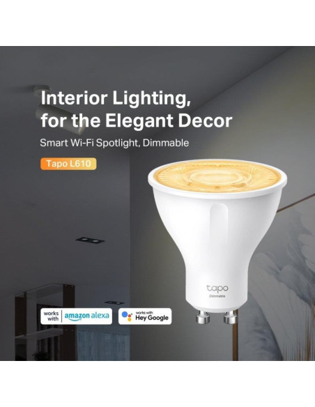 BOMBILLA INTELIGENTE GU10 TP-LINK LED 2700K BLANCO AJUSTA WIFI