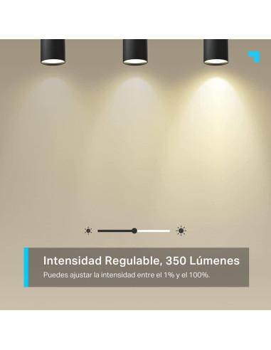 BOMBILLA INTELIGENTE GU10 TP-LINK LED MULTICOLOR 6500K BLANCO AJUSTA WIFI