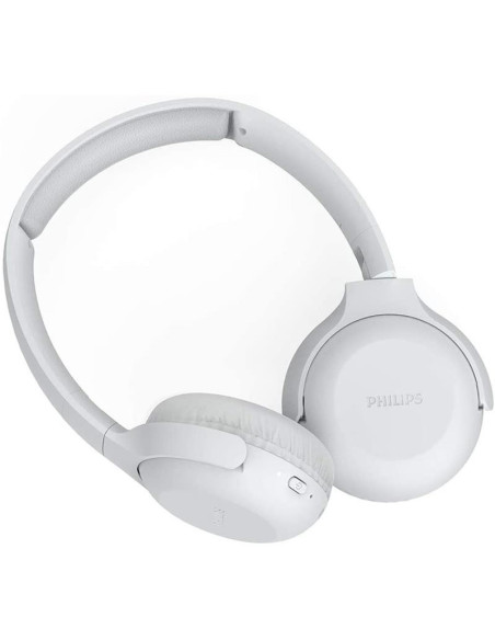 AURICULARES + MICROFONO PHILIPS TAUH202 BLUETOOTH WHITE