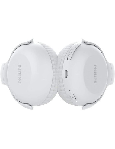 AURICULARES + MICROFONO PHILIPS TAUH202 BLUETOOTH WHITE