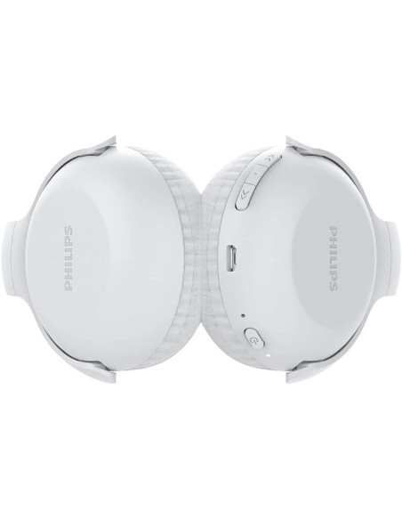 AURICULARES + MICROFONO PHILIPS TAUH202 BLUETOOTH WHITE