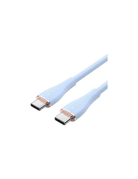 CABLE USB-C VENTION TIPO USB-C/M - USB-C/M 480MBPS 5A 100W 1.5M BLUE