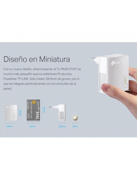 POWERLINE TP-LINK TL-PA4010KIT ETHERNET 2UDS 500M