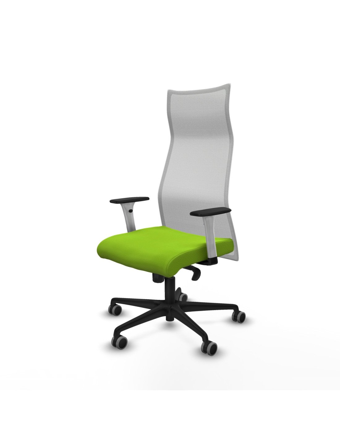 Piqueras y Crespo Albacete malla sincro malla blanca similpiel pistacho brazos blancos base nailon ruedas 65mm engomadas