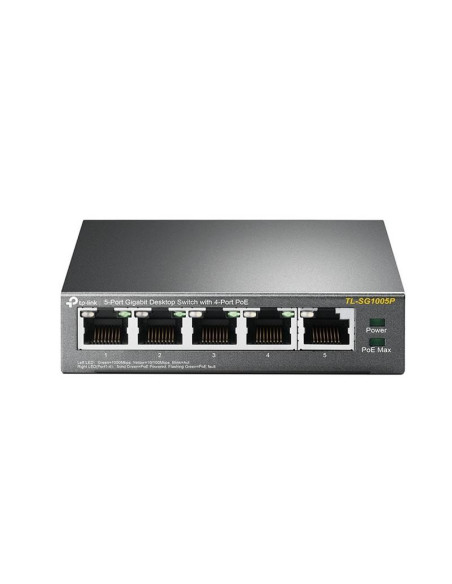 SWITCH TP-LINK GIGABIT 5 PUERTOS 4 POE TL-SG1005P