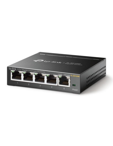 SWITCH TP-LINK TL-SG105E GIGABIT 5 PUERTOS EASY SMART SEMIGESTIONABLE