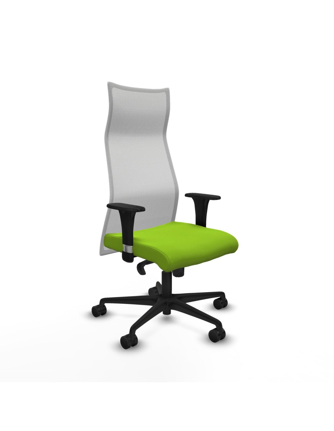 Piqueras y Crespo Albacete malla sincro malla blanca similpiel pistacho brazos 1D base nailon ruedas 65 mm nailon