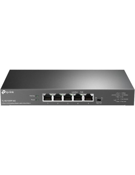 SWITCH TP-LINK ETHERNET 5 PUERTOS 2.5G POE+ TL-SG105PP-M2