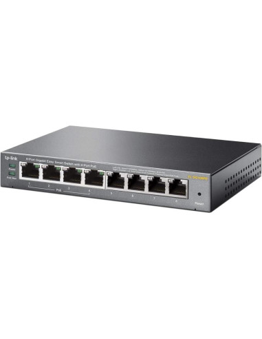 SWITCH TP-LINK GIGABIT 8 PUERTOS TL-SG108PE EASY SMART GESTIONABLE 4 POE