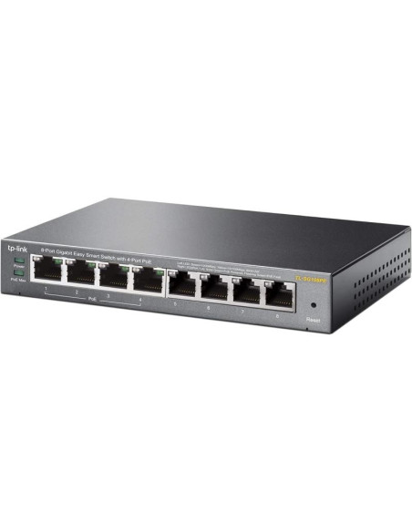 SWITCH TP-LINK GIGABIT 8 PUERTOS TL-SG108PE EASY SMART GESTIONABLE 4 POE