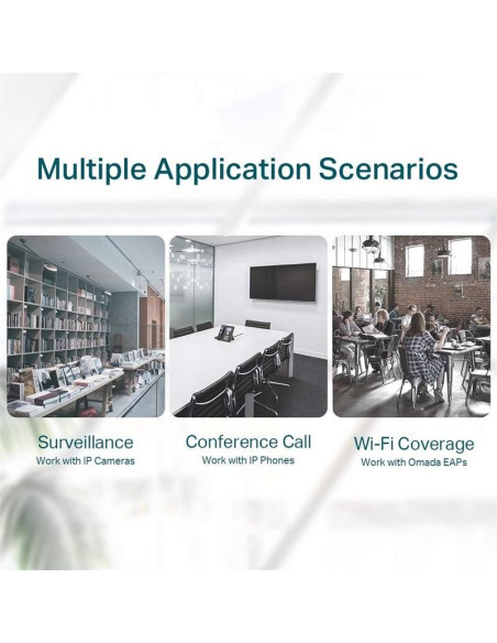 SWITCH TP-LINK GIGABIT 8 PUERTOS POE + 1 SFP TL-SG1210P