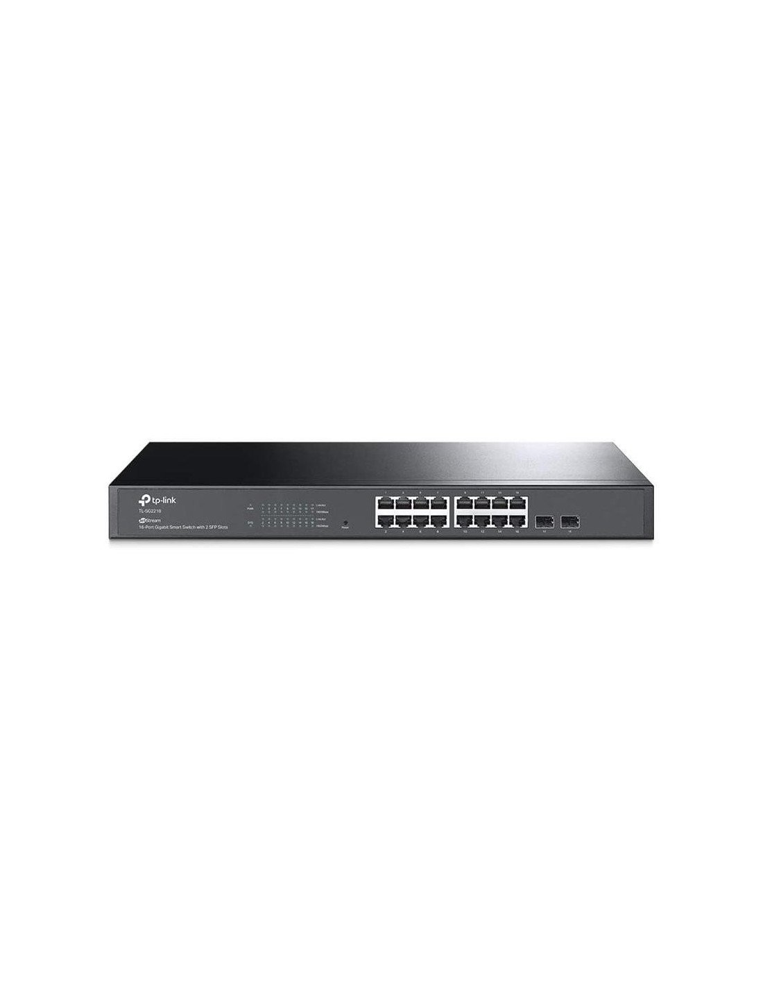 SWITCH TP-LINK JETSTREAM 16 PUERTOS GIGABIT +2 SFP RACK 19