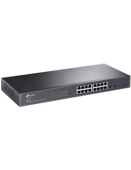 SWITCH TP-LINK JETSTREAM 16 PUERTOS GIGABIT +2 SFP RACK 19