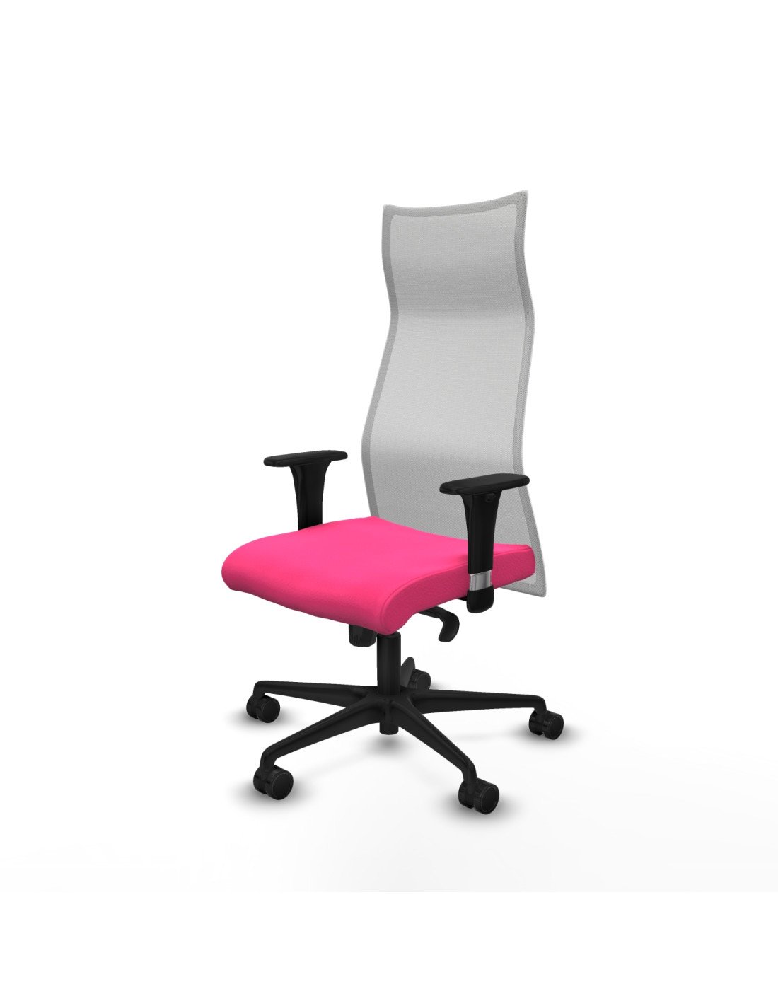 Piqueras y Crespo Albacete malla sincro malla blanca similpiel rosa brazos 1D base nailon ruedas 65 mm nailon