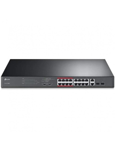 SWITCH TP-LINK 16 PUERTOS 10/100MBPS + 2 10/100/1000 POE+ RACK