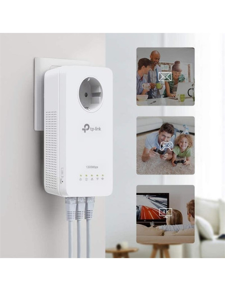 POWERLINE TP-LINK TL-WPA8631P ETHERNET AV1300 + ENCHUFE