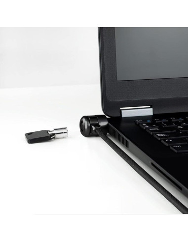 CABLE SEGURIDAD TOOQ PORTATIL CON LLAVE 1.5M BLACK