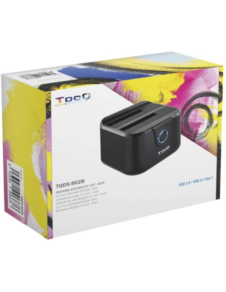 DOCK HDD TOOQ 3.5/2.5 SATA CLONE OTB USB 3.0 BLACK/WHITE