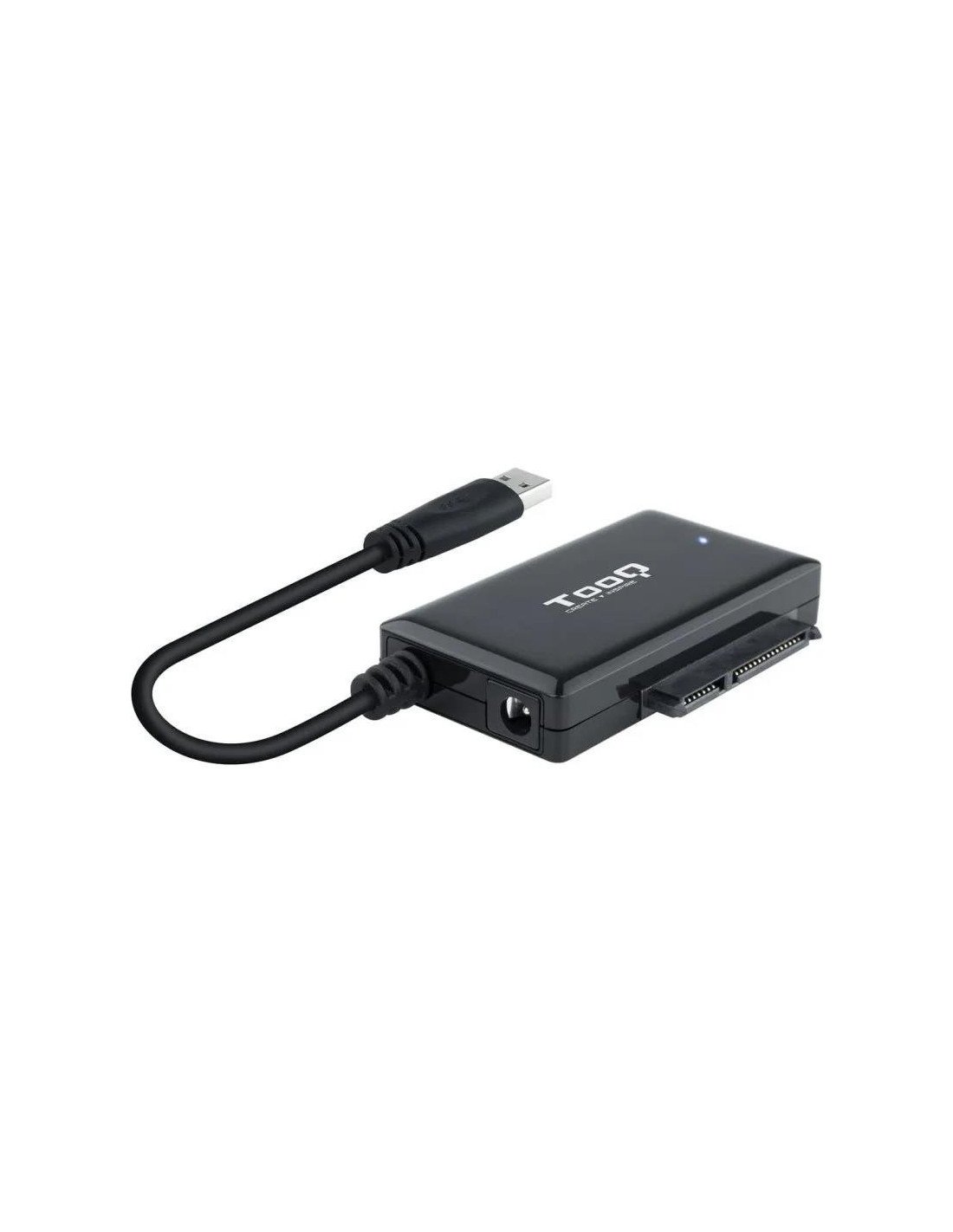 ADAPTADOR USB 3.0 USB-A TOOQ DISCO DURO SATA 2.5/3.5 ALIMENTADOR BLACK