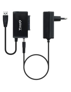 ADAPTADOR USB 3.0 USB-A TOOQ DISCO DURO SATA 2.5/3.5 ALIMENTADOR BLACK 2