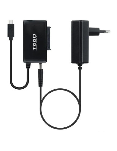 ADAPTADOR USB 3.0 USB-C TOOQ DISCO DURO SATA 2.5/3.5 ALIMENTADOR BLACK