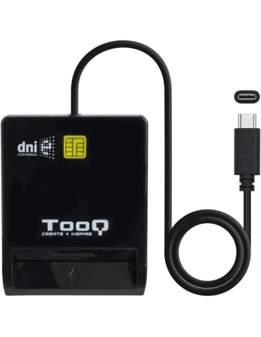 LECTOR DE TARJETAS DNIE TOOQ TQR-211 DNI USB-C BLACK