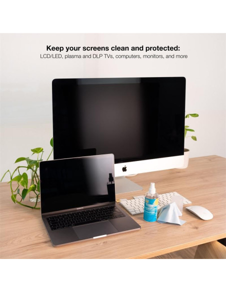 KIT TOOQ SPRAY LIMPIADOR PANTALLA 150ML + PAÑO MICROFIBRA