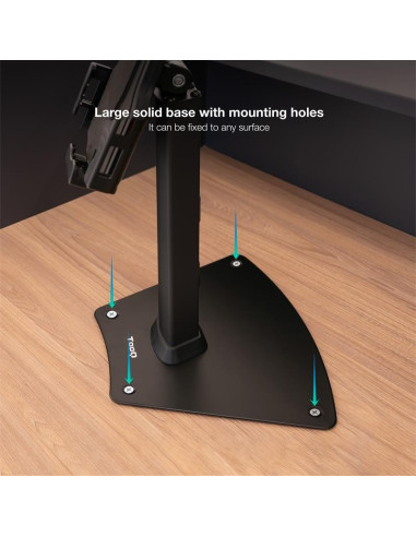 SOPORTE SOBREMESA TOOQ ANTIRROBO PARA TABLET 7.9-10.5 BLACK