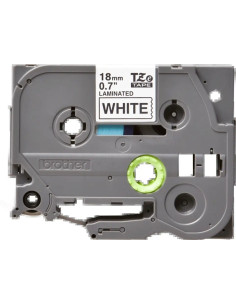 CINTA BROTHER TZE-241 18MM BLANCO/NEGRO