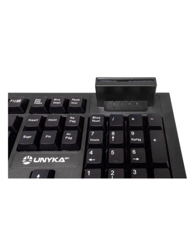 TECLADO + LECTOR UNYKA KB918 LECTOR INTELIGENTE TIPO PC/SC 2.0 DNIE SANITAR