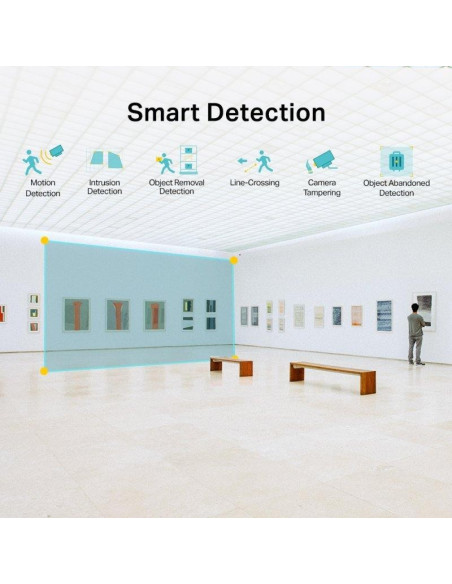 CAMARA IP TP-LINK VIGI DOME EXTERIOR/INTERIOR 4MP 2.8MM IR 30M IP67 POE/CC