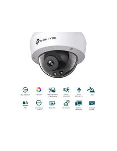 CAMARA IP TP-LINK VIGI DOME EXTERIOR/INTERIOR 4MP 4MM IR 30M IP67 POE/CC 2