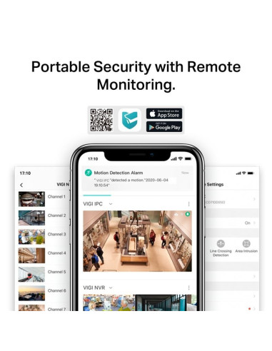 CAMARA IP TP-LINK VIGI BULLET EXTERIOR MICROSD 4MP 2.8MM IR 30M IP67 POE