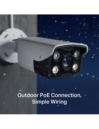 CAMARA IP TP-LINK VIGI BULLET EXTERIOR MICROSD 4MP 2.8MM IR 30M IP67 POE