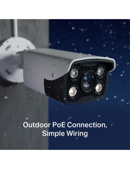 CAMARA IP TP-LINK VIGI BULLET EXTERIOR MICROSD 4MP 2.8MM IR 30M IP67 POE