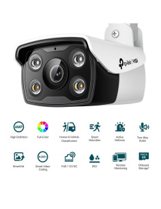 CAMARA IP TP-LINK VIGI BULLET EXTERIOR MICROSD 4MP 4MM IR 30M IP67 POE 2