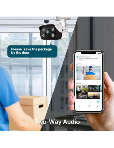 CAMARA IP TP-LINK VIGI BULLET EXTERIOR MICROSD 4MP 4MM IR 30M IP67 POE