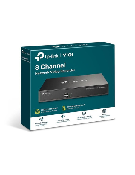 GRABADOR IP NVR TP-LINK VIGI 8 CH IP 1HDD H265+